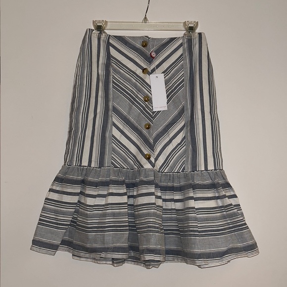 Red Carter Blue and White Striped Midi skirt, S, NWT - Picture 5 of 9